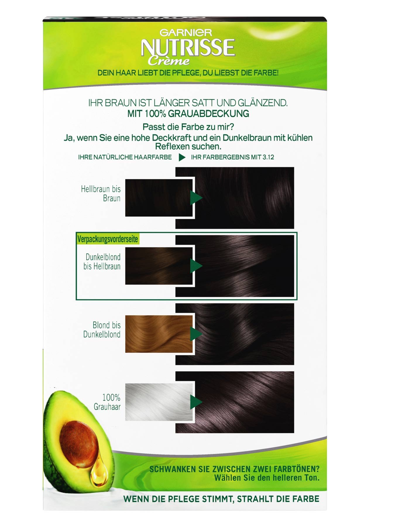 Nutrisse Crème Cool Browns Rückseite